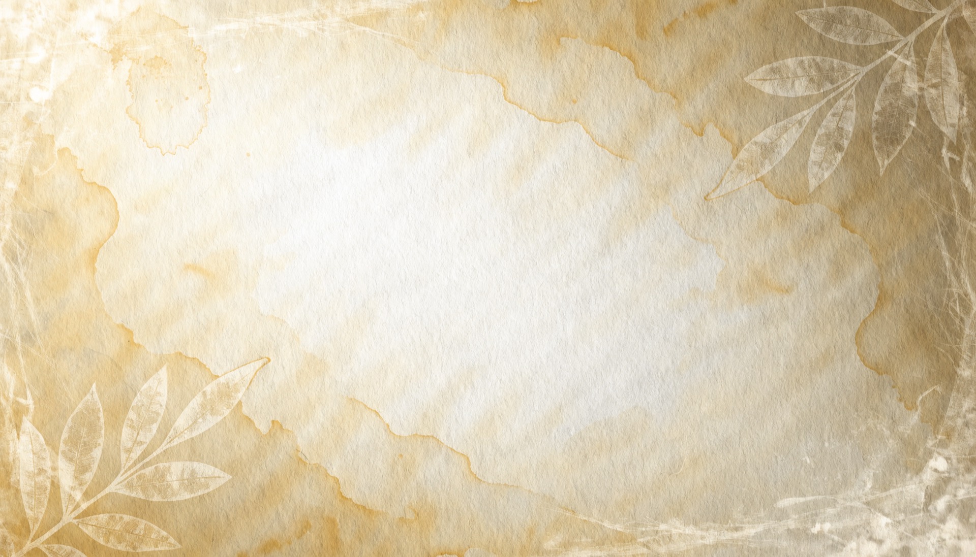 Stary papier z odbiciami liści